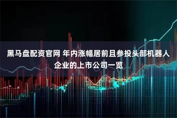 黑马盘配资官网 年内涨幅居前且参投头部机器人企业的上市公司一览